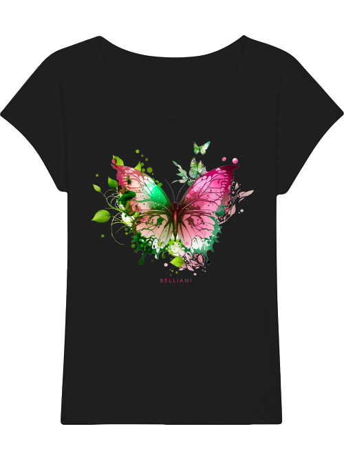 Rounder Slub T-Shirt Butterfly