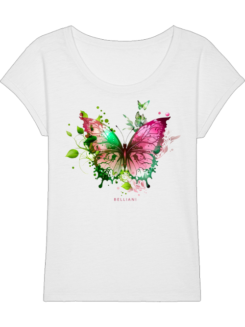 Rounder Slub T-Shirt Butterfly