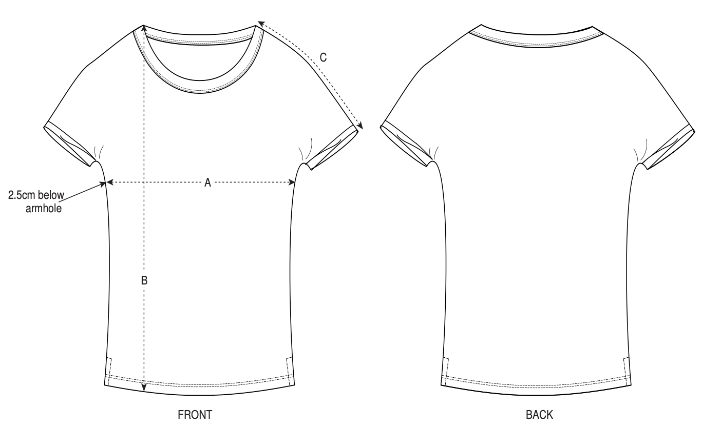 Rounder Slub T-Shirt Butterfly