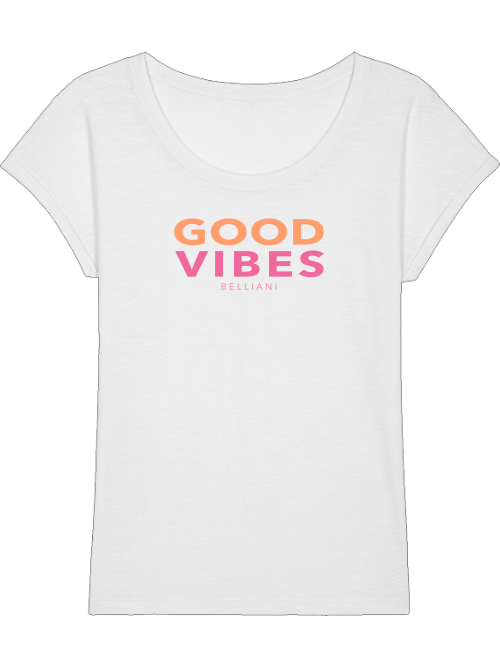 Rounder Slub T-Shirt Good Vibes